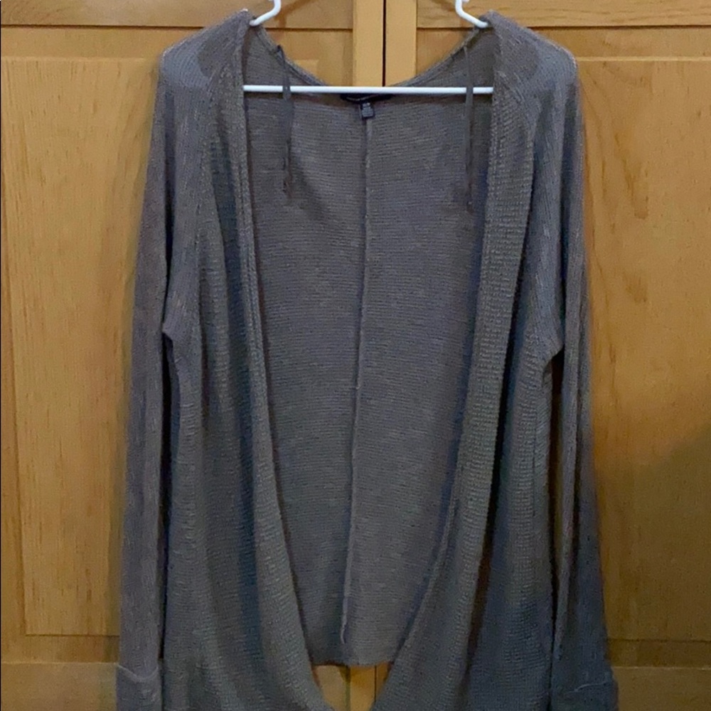 AE tan cardigan